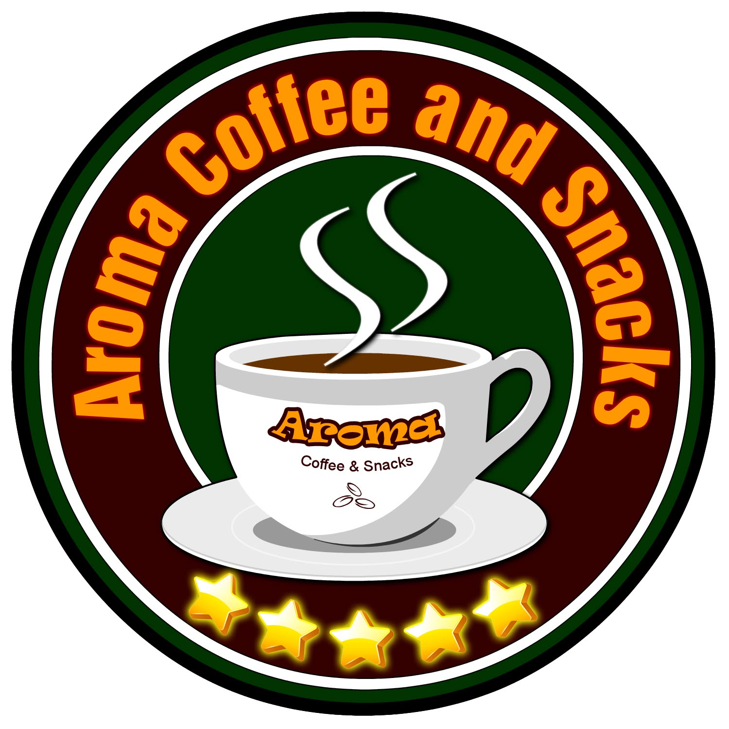 Aroma Coffee and Snacks Logo